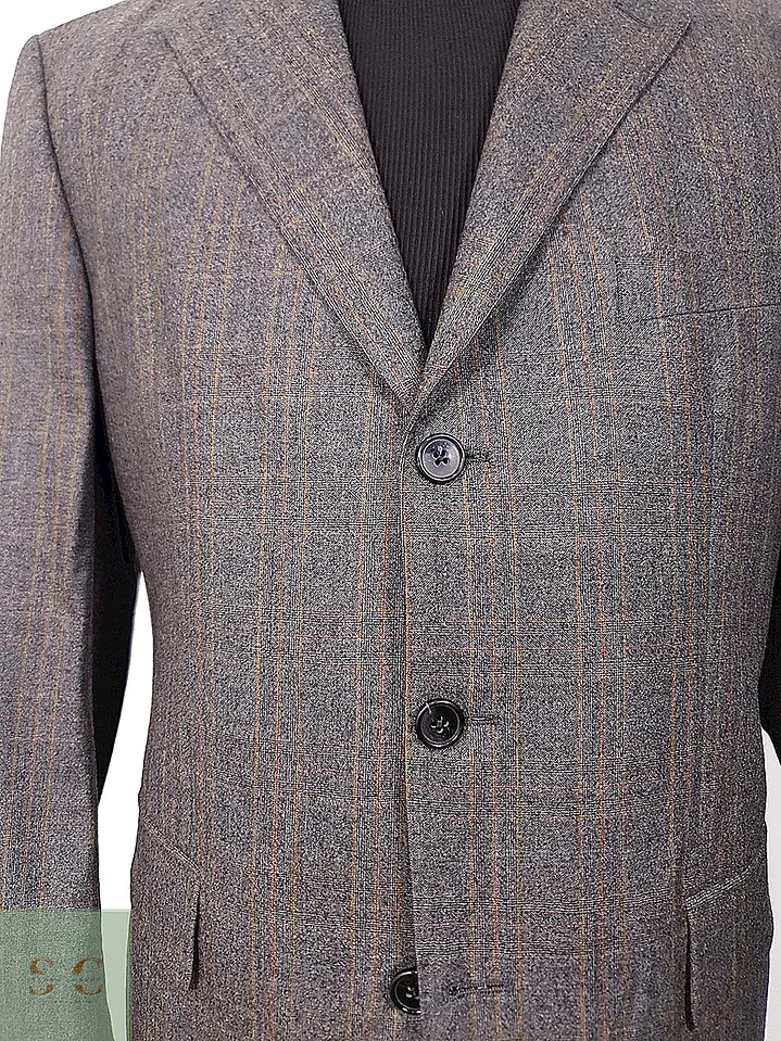 Blazer Sor Plomo 100% Lana Merino Super Fina - Talla L 12