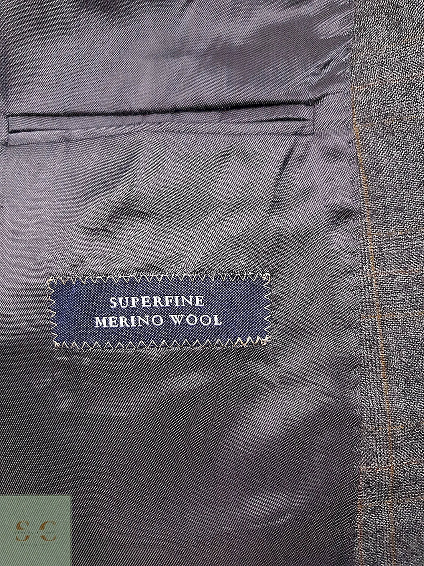 Blazer Sor Plomo 100% Lana Merino Super Fina - Talla L 15