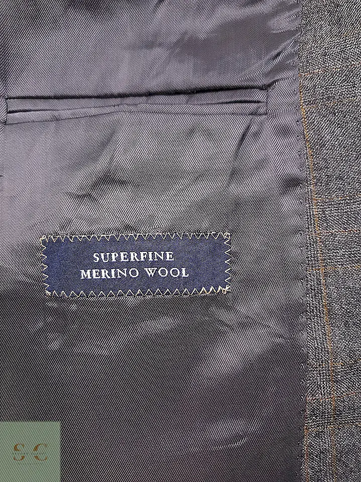 Blazer Sor Plomo 100% Lana Merino Super Fina - Talla L 15
