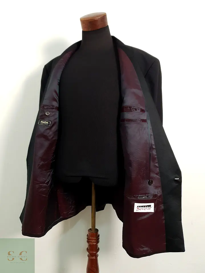 Blazer cruzado Benvenuto 100% lana virgen REDA Talla 2XL 8