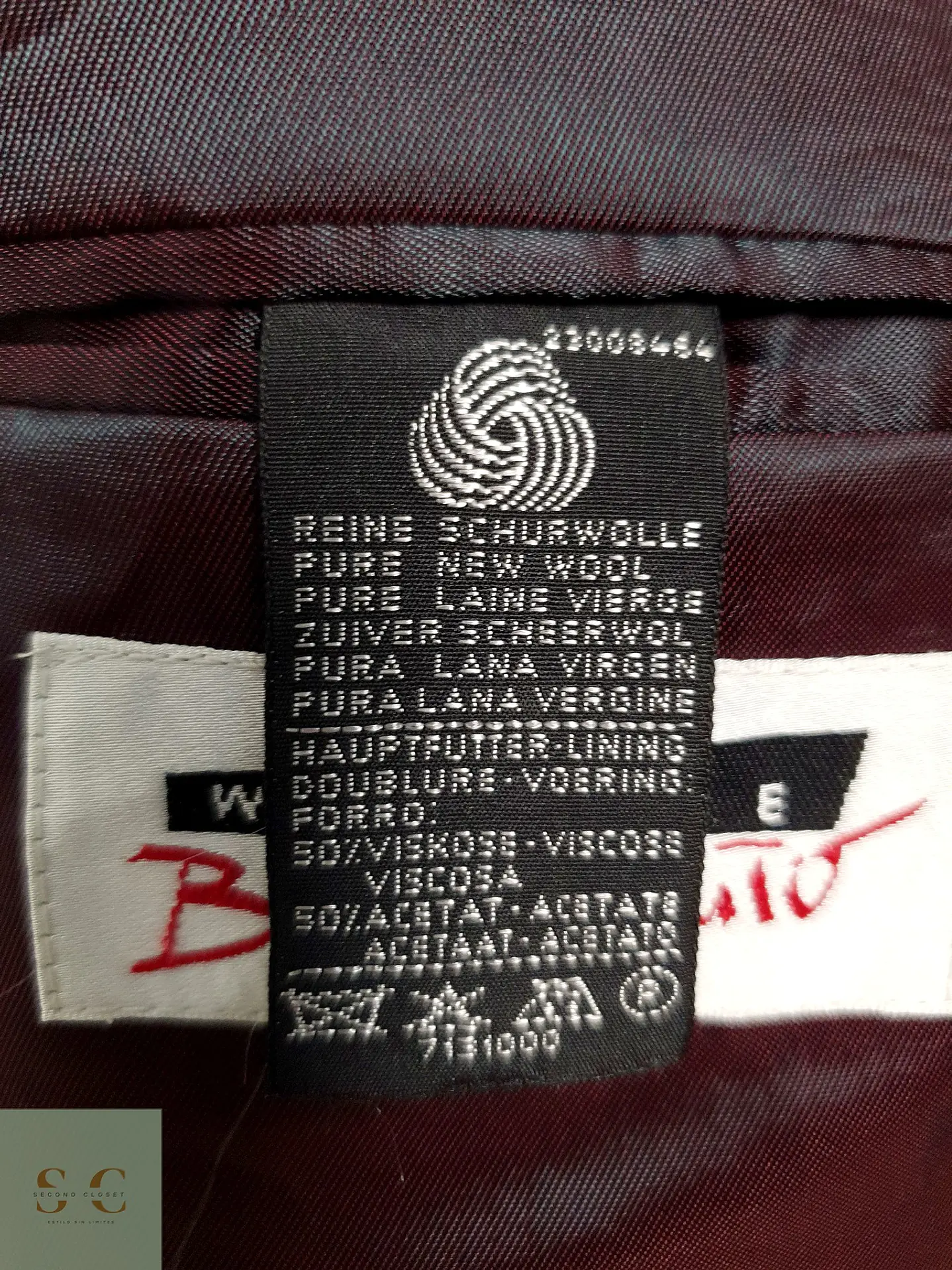 Blazer cruzado Benvenuto 100% lana virgen REDA Talla 2XL 11