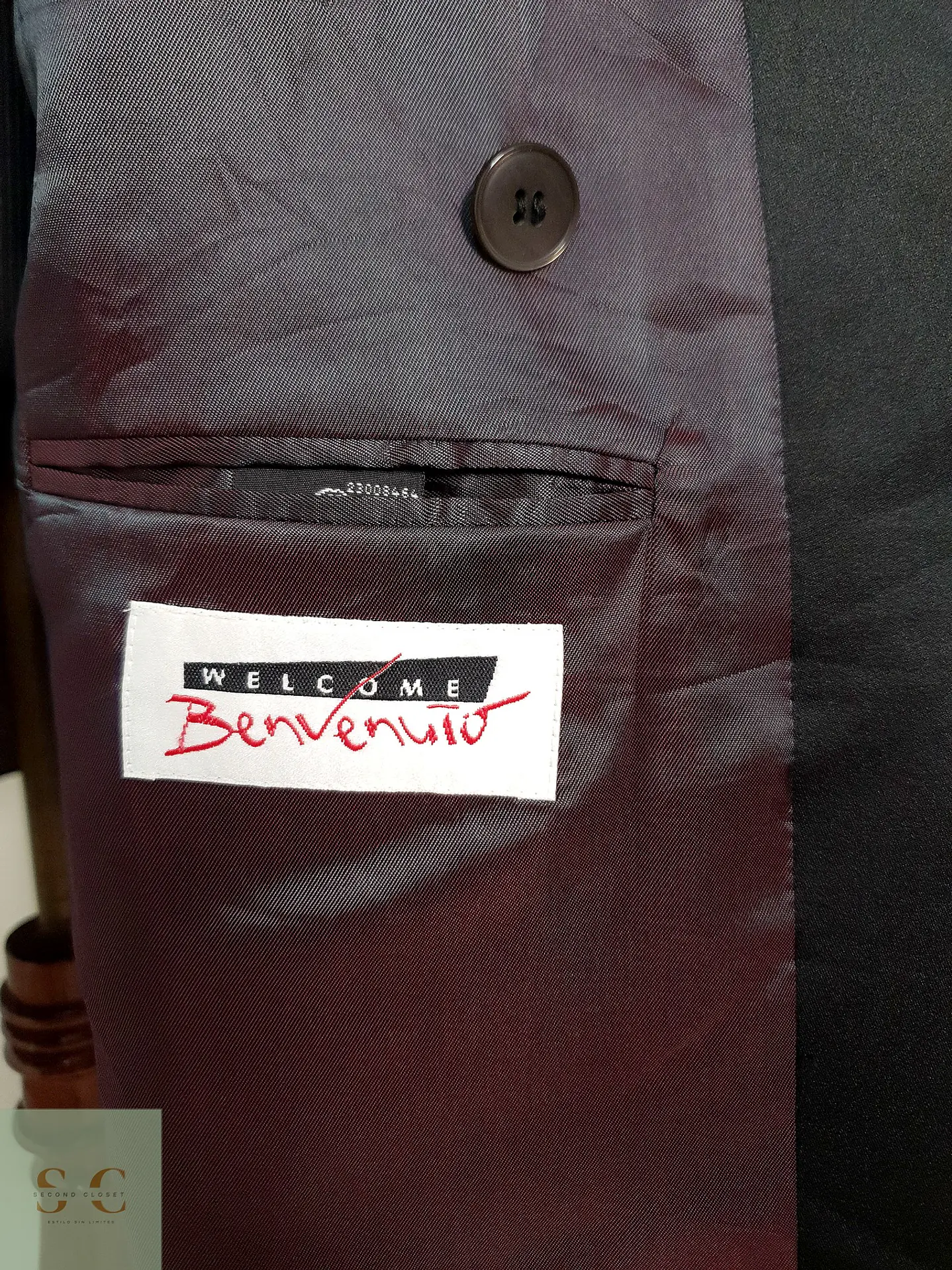 Blazer cruzado Benvenuto 100% lana virgen REDA Talla 2XL 12