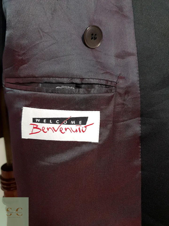 Blazer cruzado Benvenuto 100% lana virgen REDA Talla 2XL 12