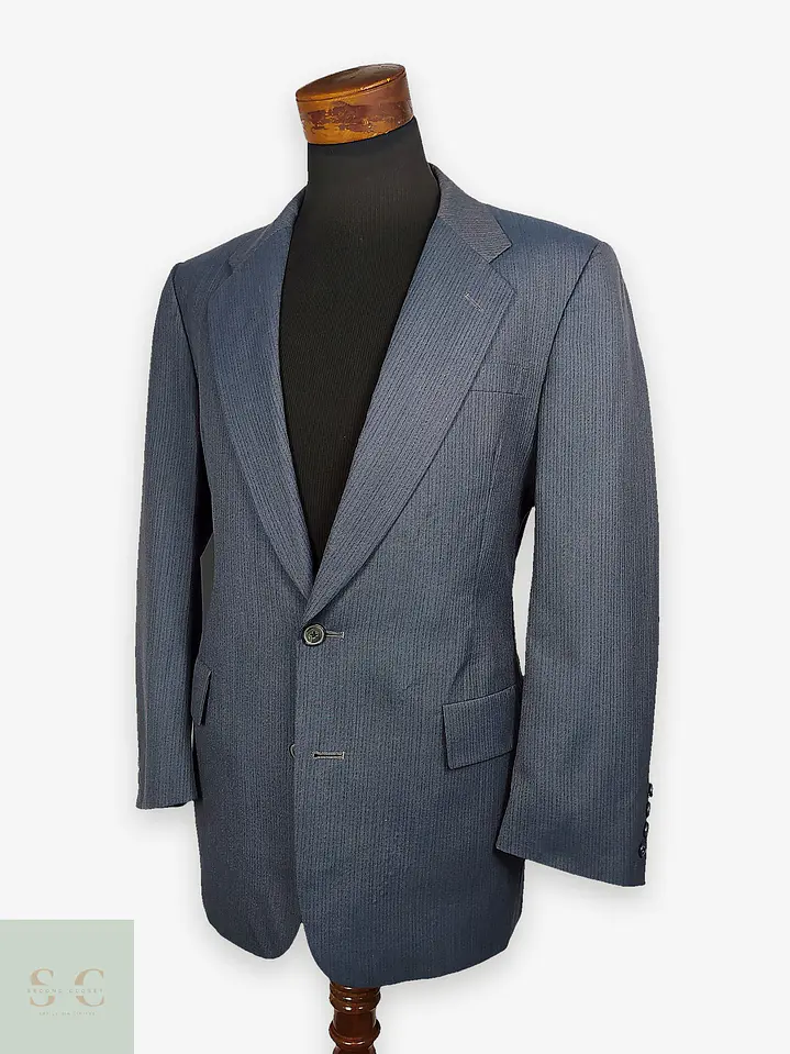Christian Dior Monsieur – Blazer azul acero vintage premium | Paris–New York | Talla M 1