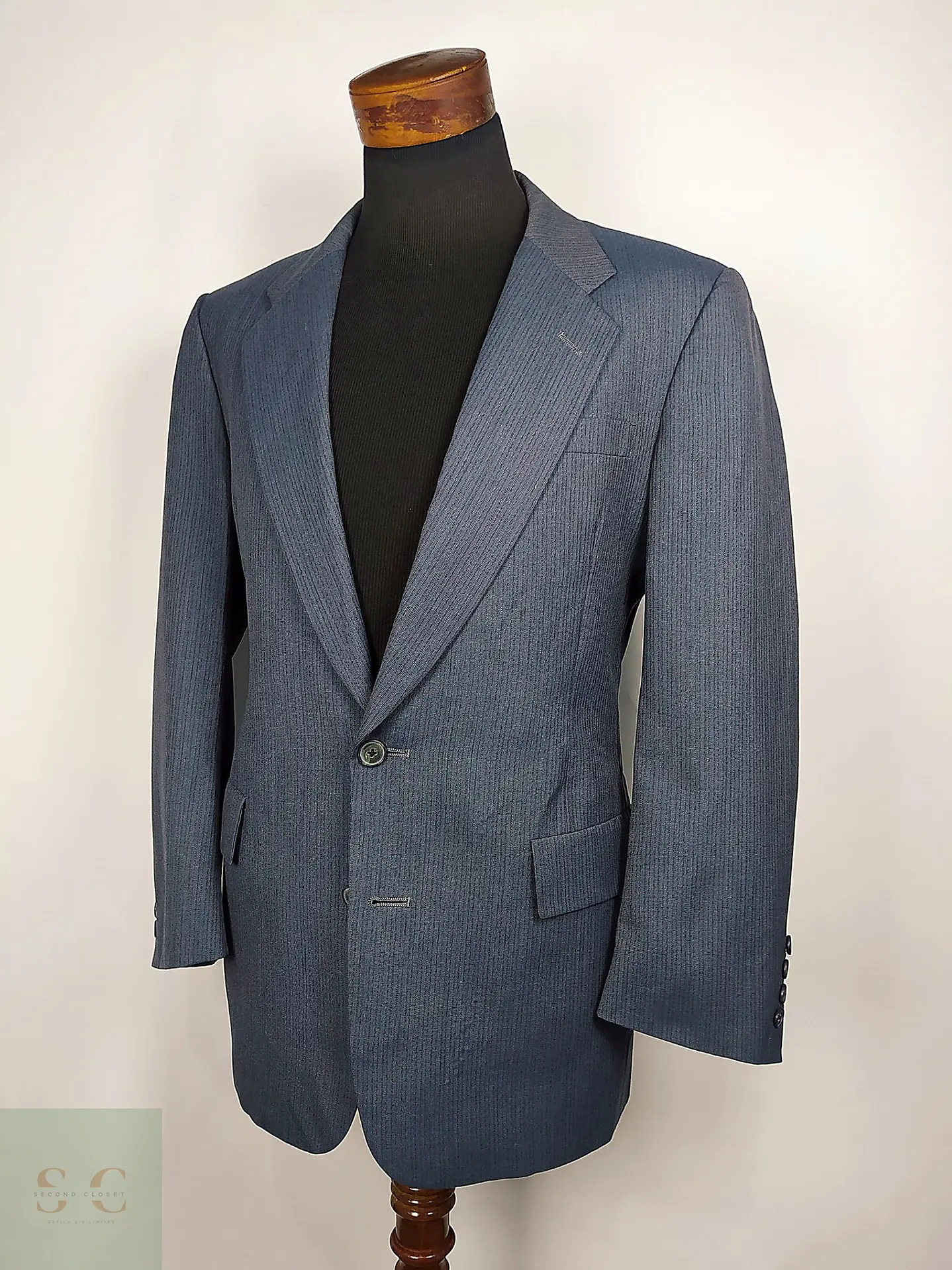 Christian Dior Monsieur – Blazer azul acero vintage premium | Paris–New York | Talla M 2