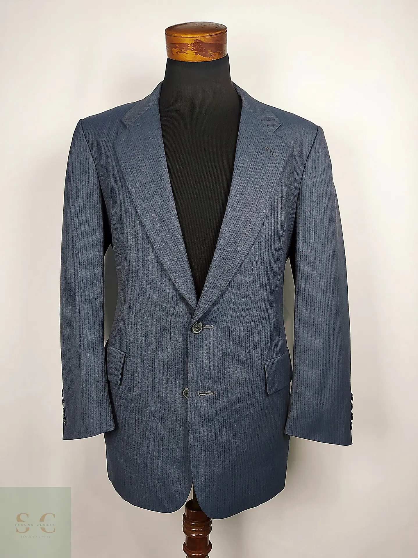 Christian Dior Monsieur – Blazer azul acero vintage premium | Paris–New York | Talla M 3