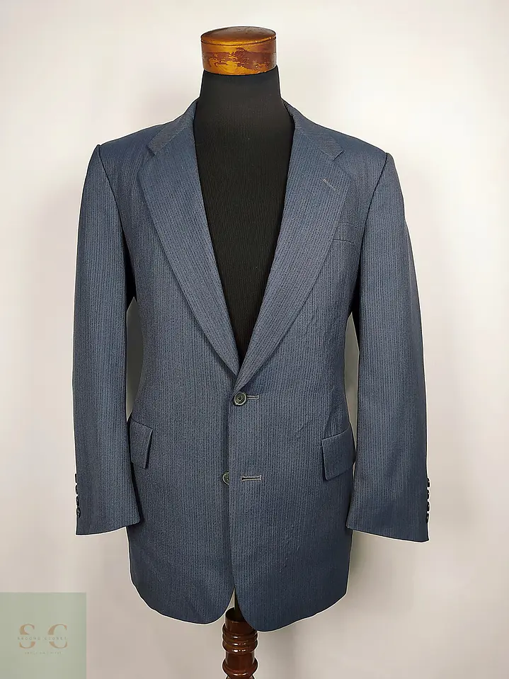Christian Dior Monsieur – Blazer azul acero vintage premium | Paris–New York | Talla M 3