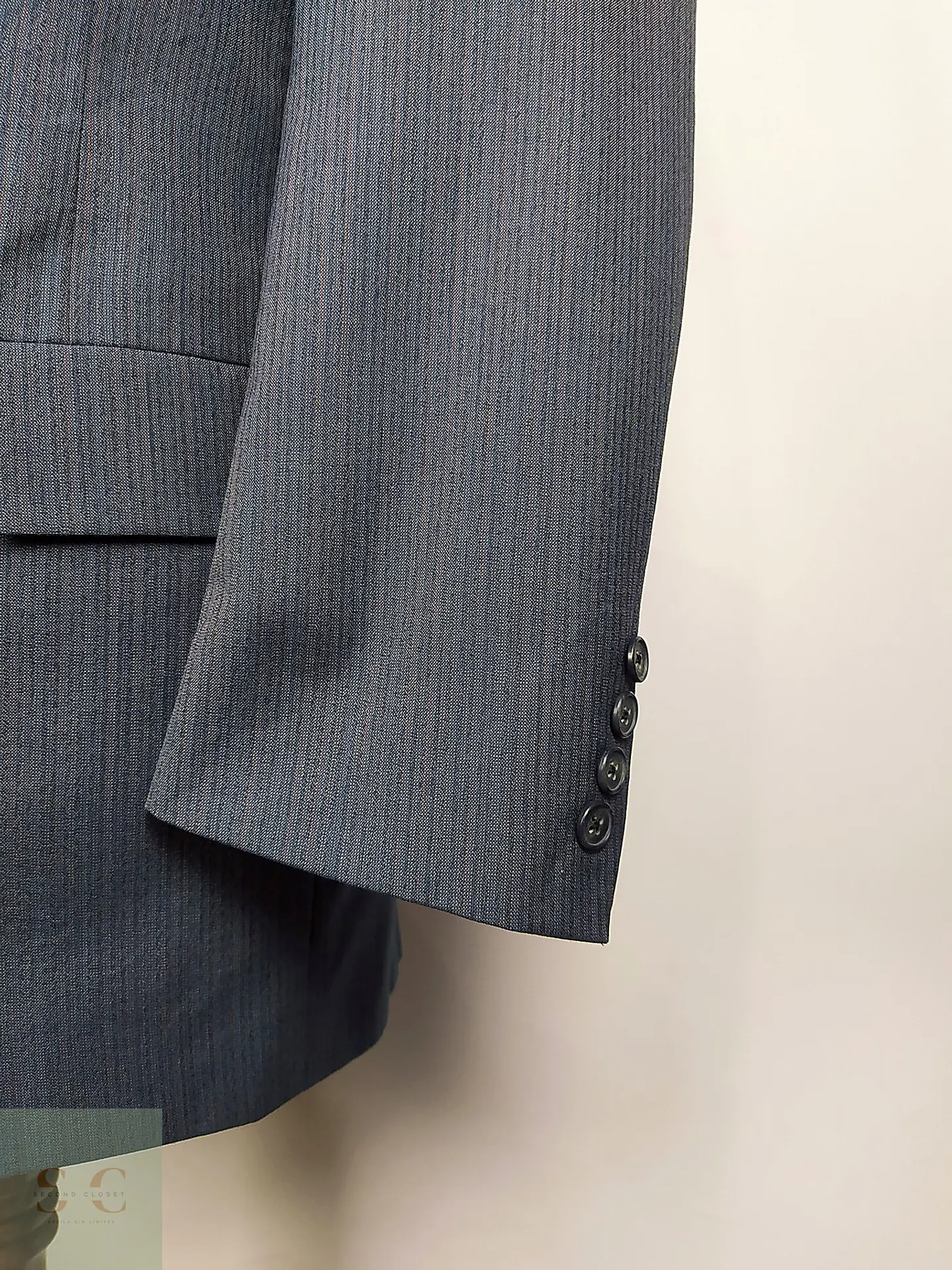 Christian Dior Monsieur – Blazer azul acero vintage premium | Paris–New York | Talla M 5