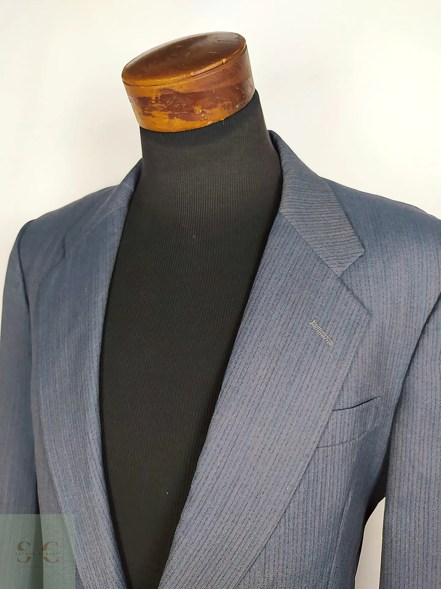 Christian Dior Monsieur – Blazer azul acero vintage premium | Paris–New York | Talla M 6