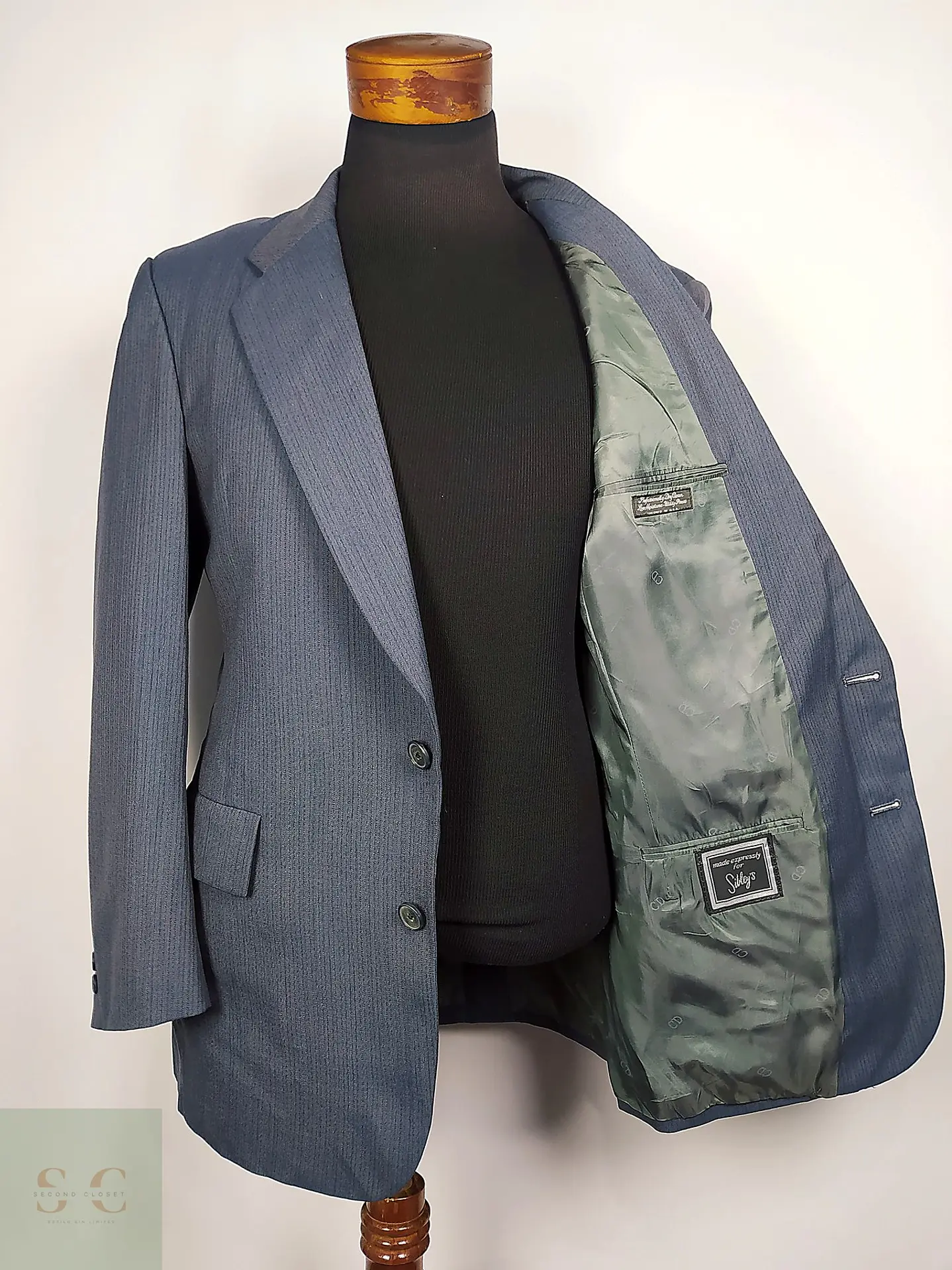Christian Dior Monsieur – Blazer azul acero vintage premium | Paris–New York | Talla M 10