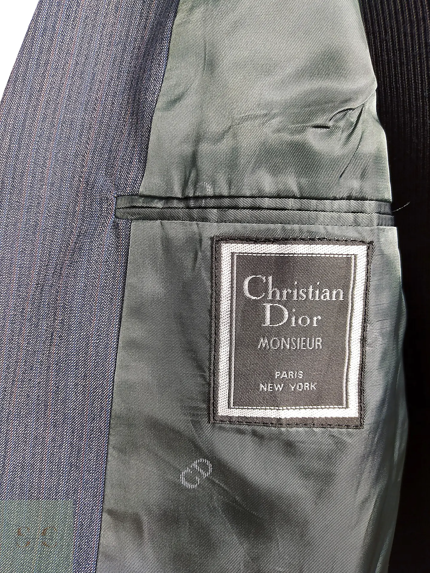 Christian Dior Monsieur – Blazer azul acero vintage premium | Paris–New York | Talla M 11