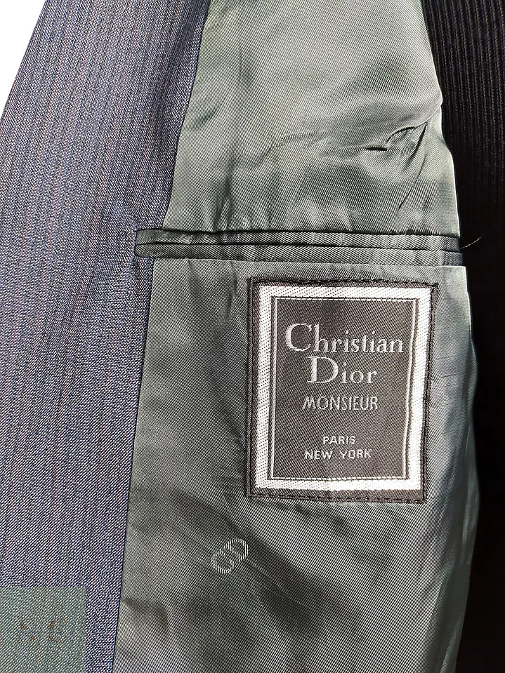 Christian Dior Monsieur – Blazer azul acero vintage premium | Paris–New York | Talla M 11