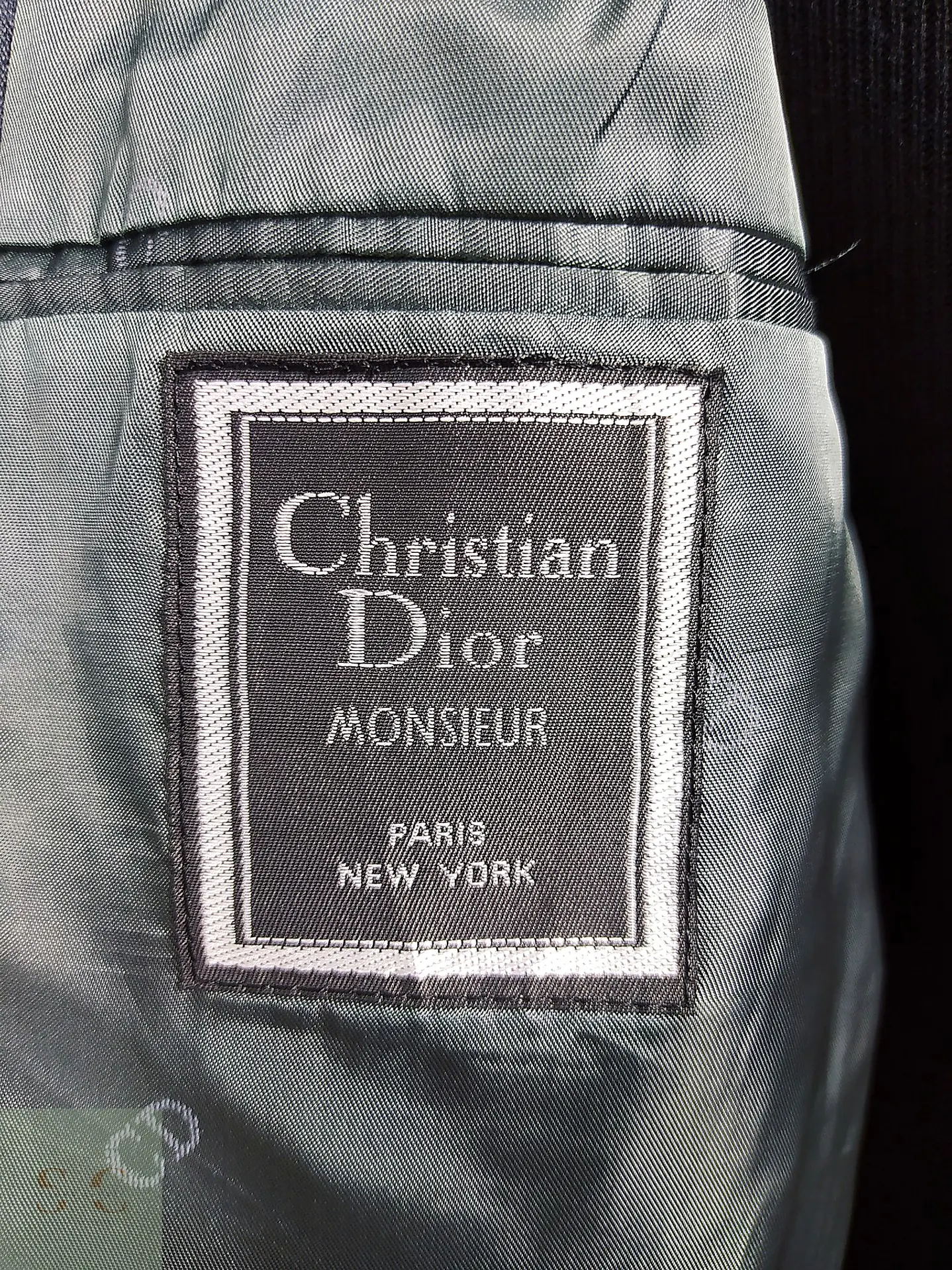 Christian Dior Monsieur – Blazer azul acero vintage premium | Paris–New York | Talla M 13