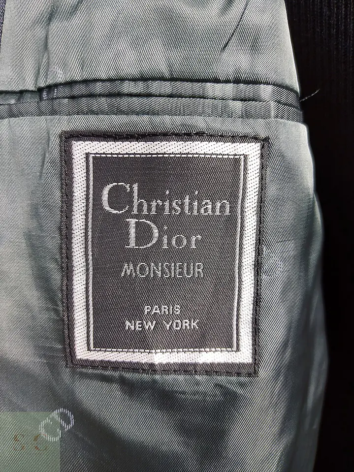 Christian Dior Monsieur – Blazer azul acero vintage premium | Paris–New York | Talla M 13