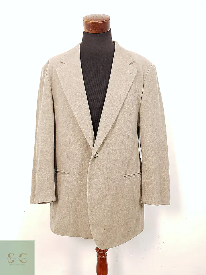 Blazer Selbach Beige Cashmere, Lana Virgen y Angora - Talla XL-XXL 3