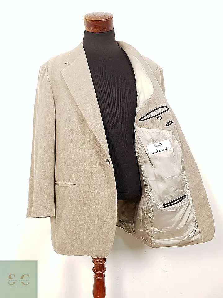 Blazer Selbach Beige Cashmere, Lana Virgen y Angora - Talla XL-XXL 4