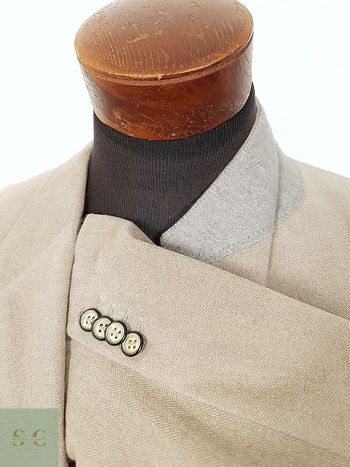 Blazer Selbach Beige Cashmere, Lana Virgen y Angora - Talla XL-XXL 6