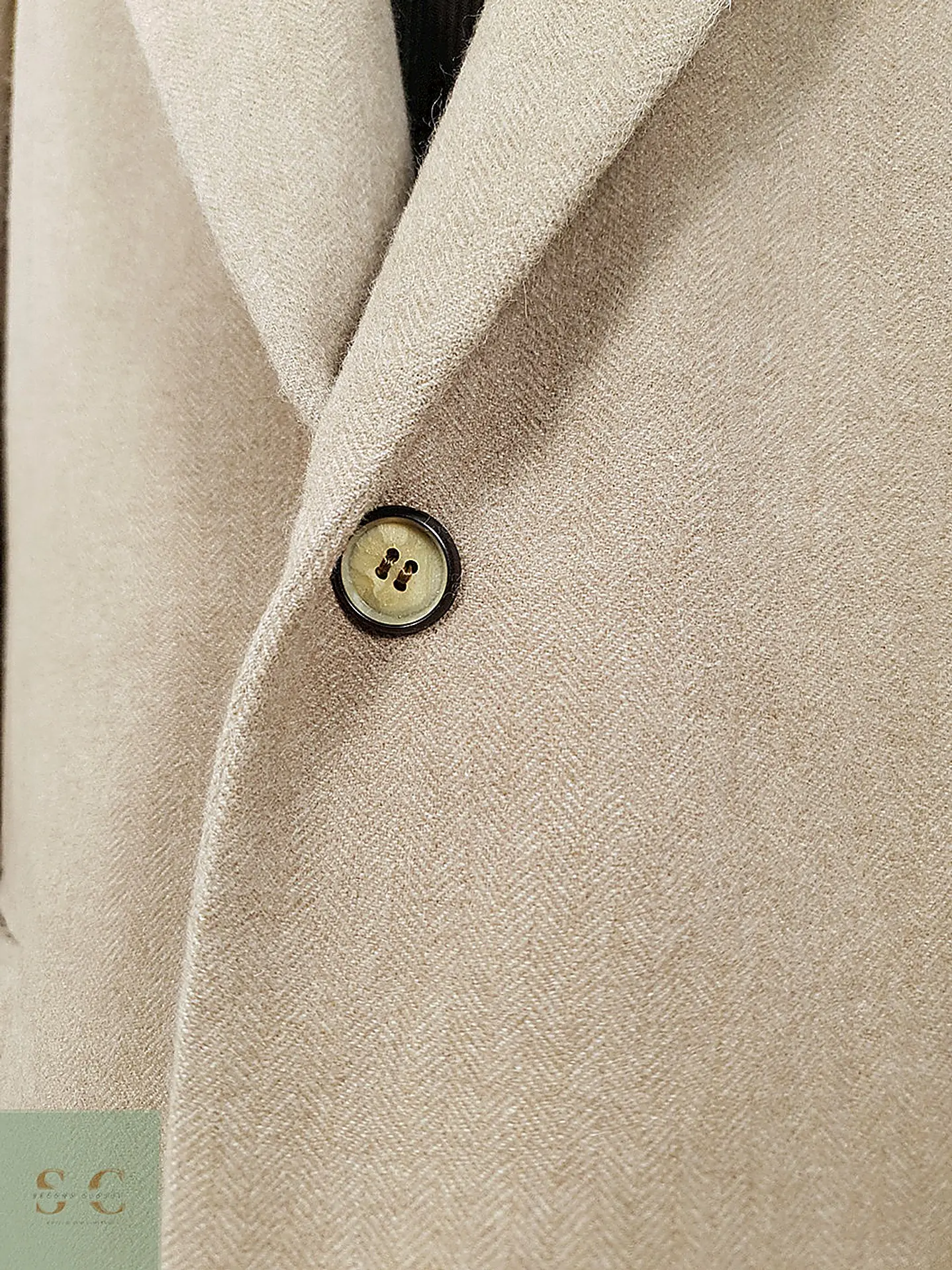 Blazer Selbach Beige Cashmere, Lana Virgen y Angora - Talla XL-XXL 8