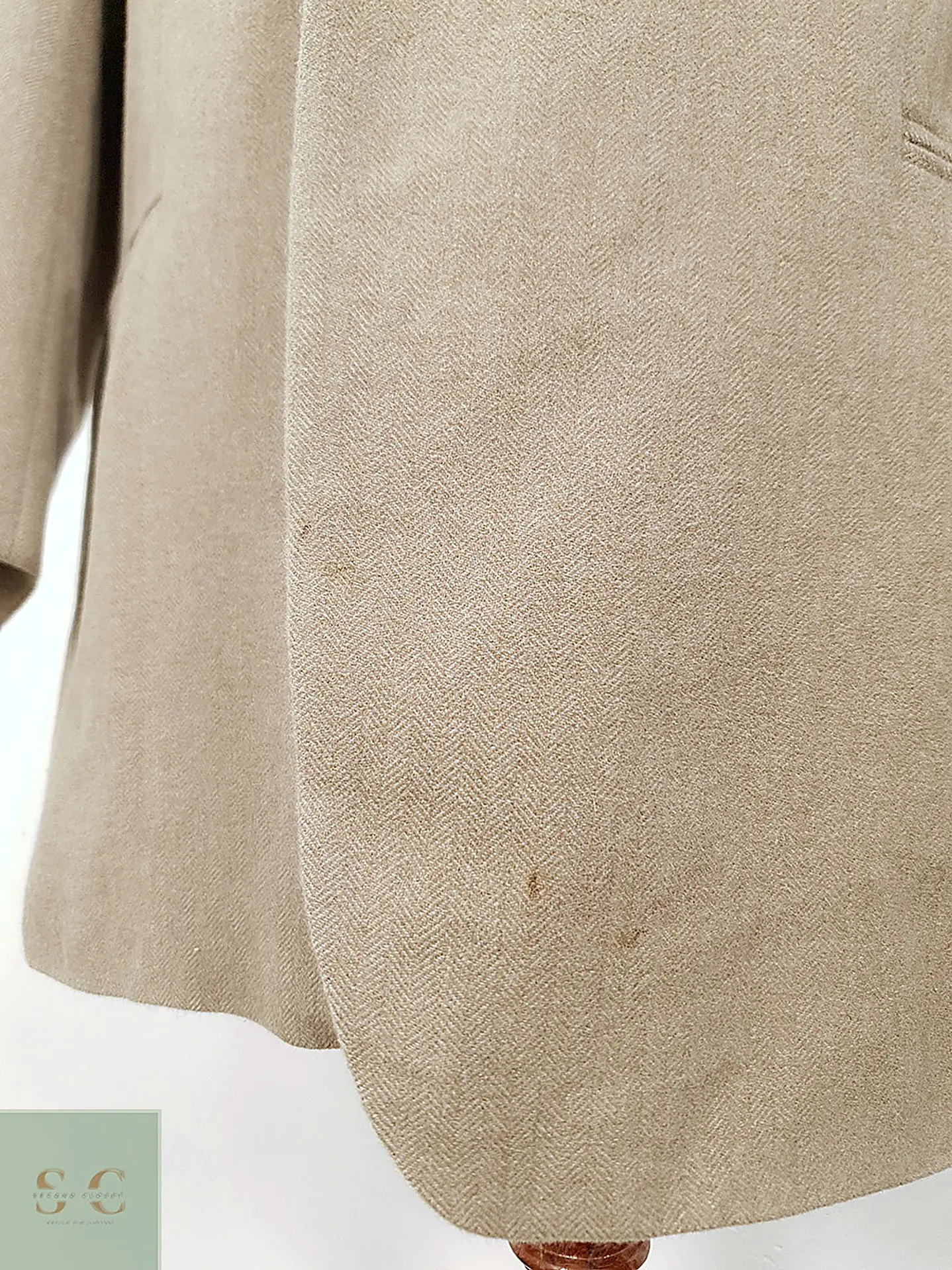 Blazer Selbach Beige Cashmere, Lana Virgen y Angora - Talla XL-XXL 9