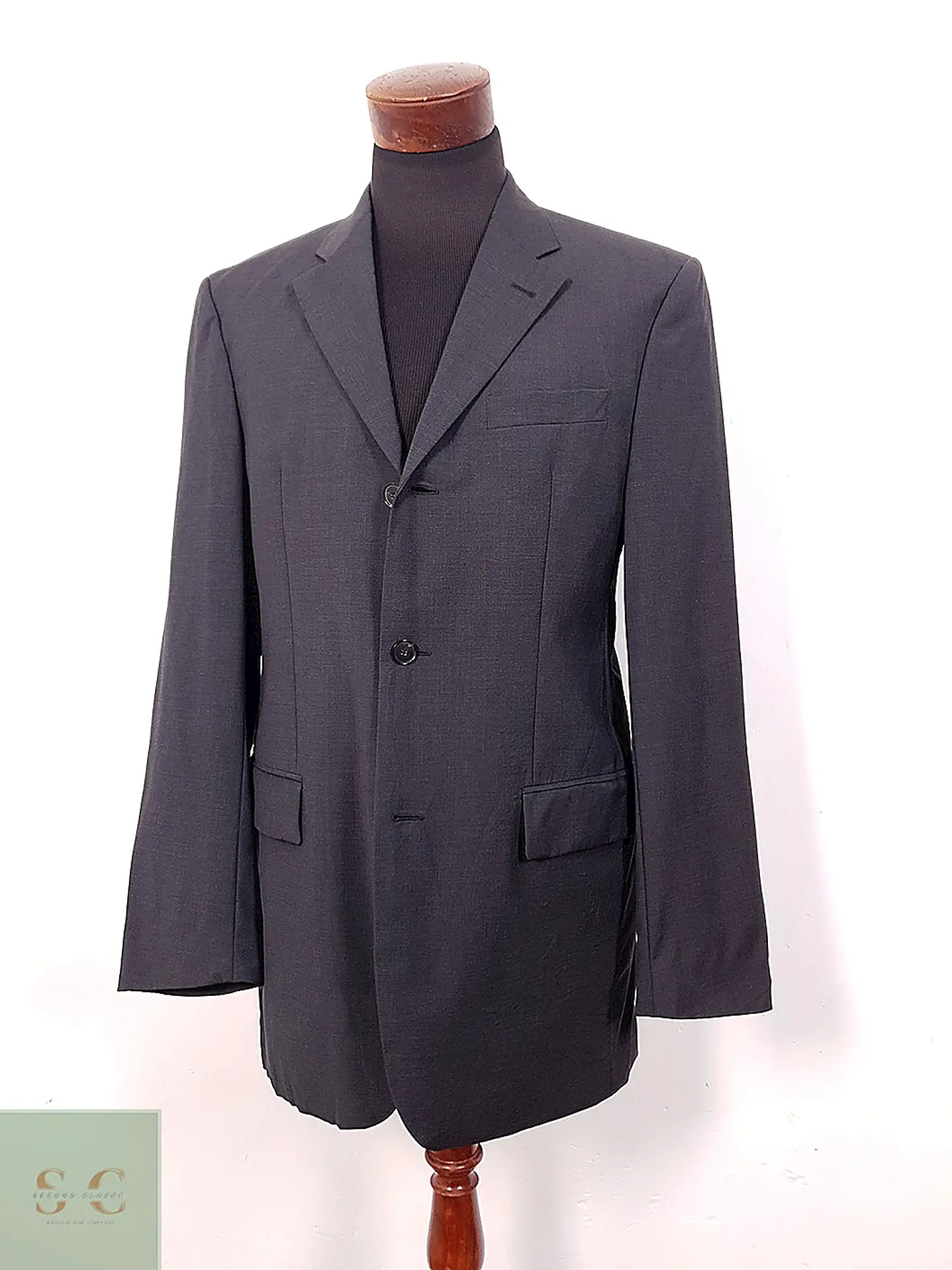 Blazer Joop! Plomo Oscuro 100% Lana Virgen Talla ML 3