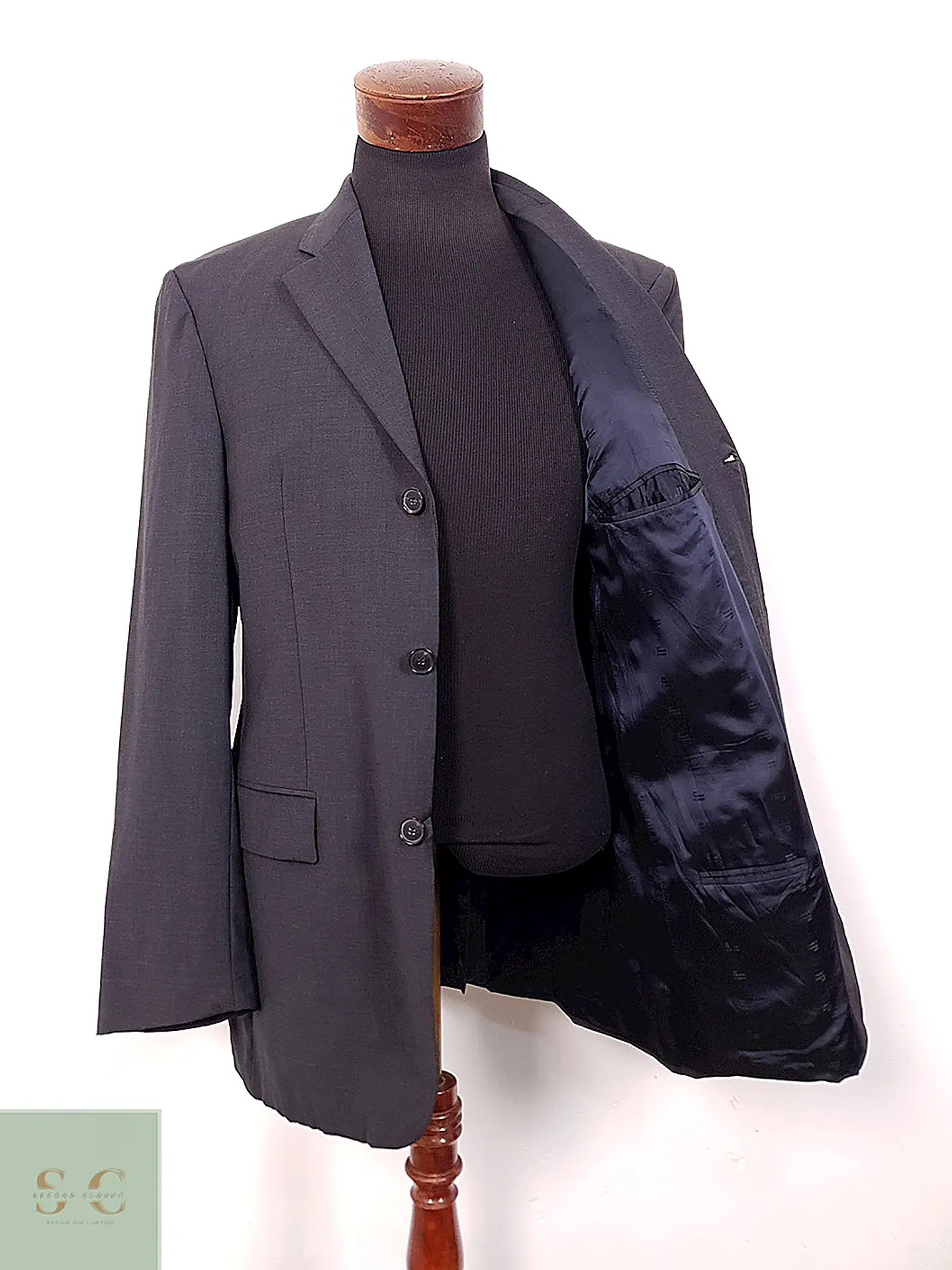 Blazer Joop! Plomo Oscuro 100% Lana Virgen Talla ML 4