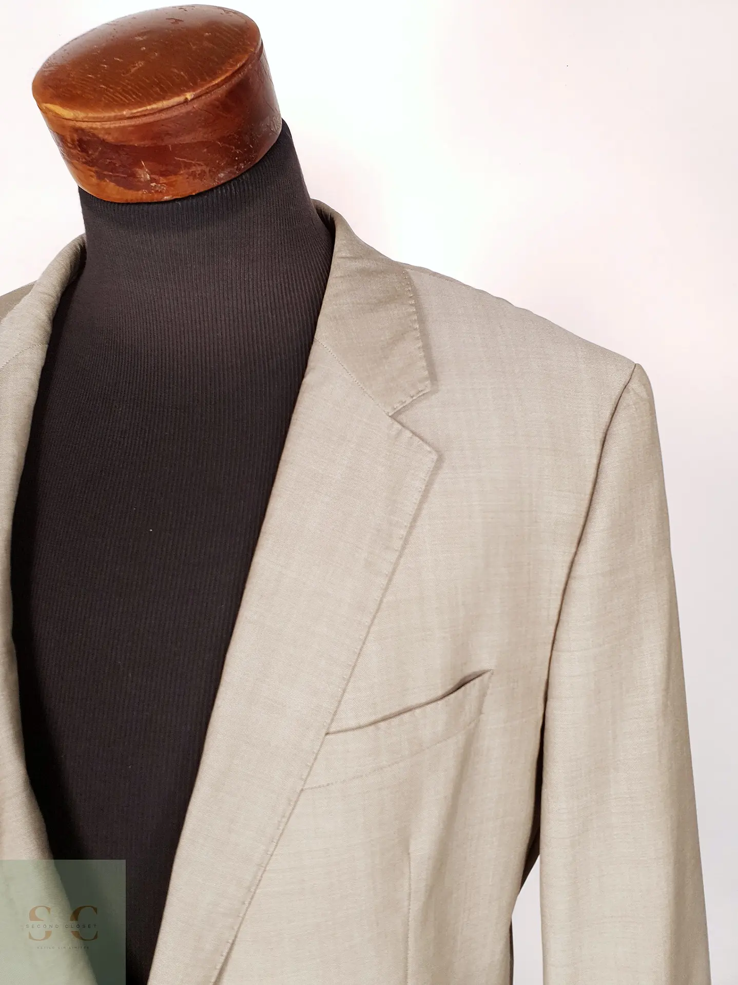 Blazer Hugo Boss Beige – Reda Super 110's – 100% Lana Virgen – Talla 2XL 8