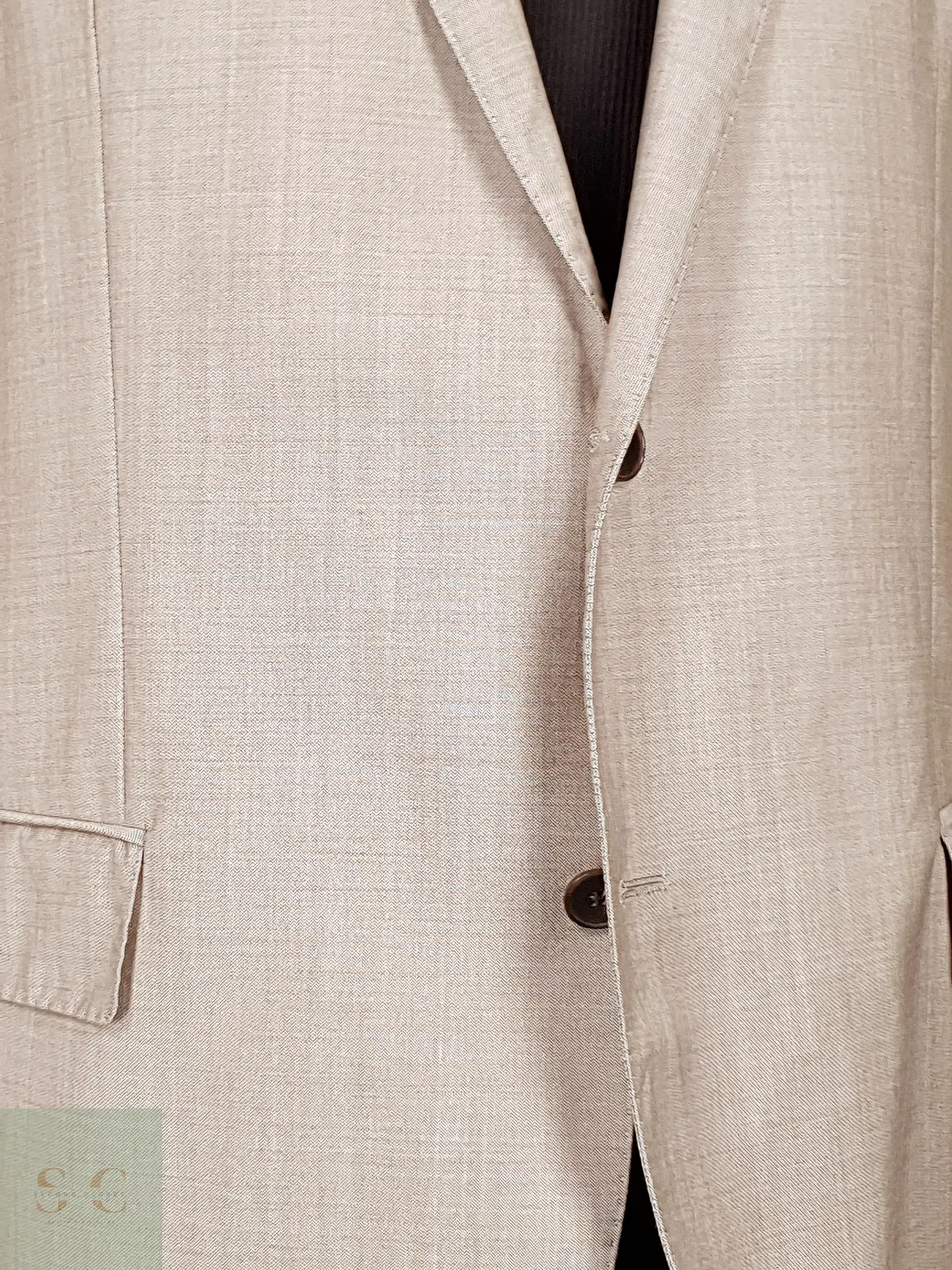 Blazer Hugo Boss Beige – Reda Super 110's – 100% Lana Virgen – Talla 2XL 12