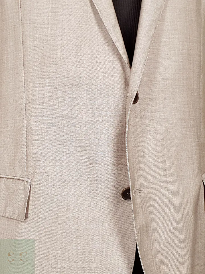 Blazer Hugo Boss Beige – Reda Super 110's – 100% Lana Virgen – Talla 2XL 12