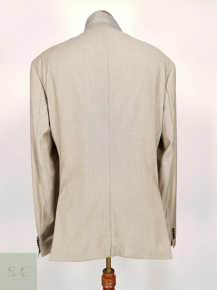 Blazer Hugo Boss Beige – Reda Super 110's – 100% Lana Virgen – Talla 2XL 19