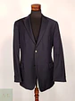 Blazer Hugo Boss Azul Negro Rayas – Tessitura Biella – 100% Lana Virgen – Talla XL - Miniatura 2