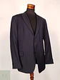 Blazer Hugo Boss Azul Negro Rayas – Tessitura Biella – 100% Lana Virgen – Talla XL - Miniatura 3