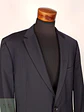 Blazer Hugo Boss Azul Negro Rayas – Tessitura Biella – 100% Lana Virgen – Talla XL - Miniatura 4