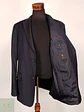 Blazer Hugo Boss Azul Negro Rayas – Tessitura Biella – 100% Lana Virgen – Talla XL - Miniatura 9