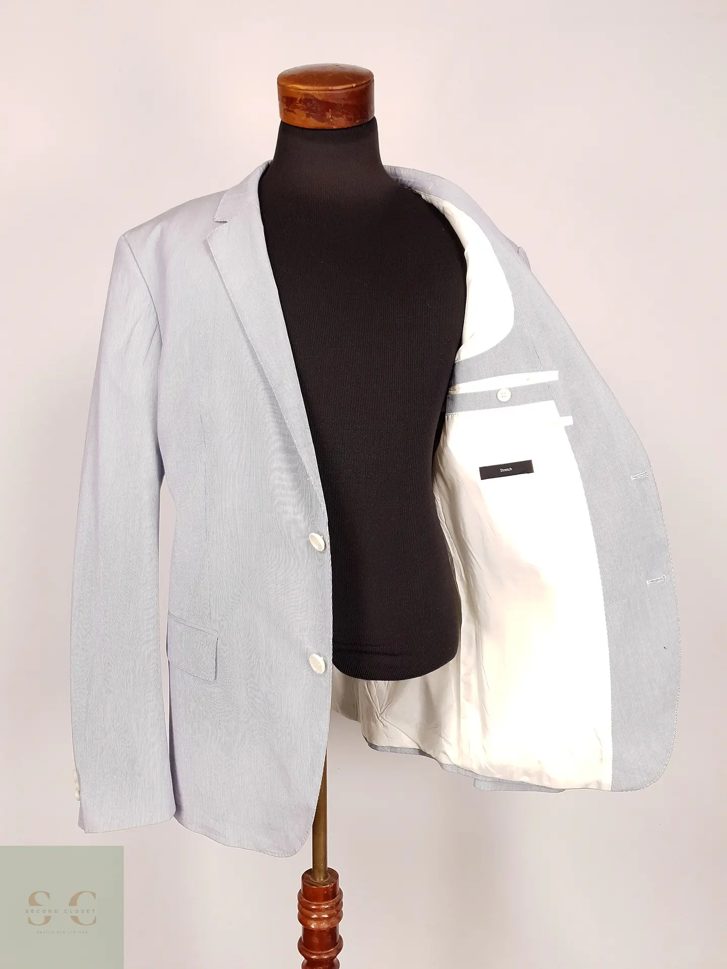 Blazer Hugo Boss Celeste Talla XL 2