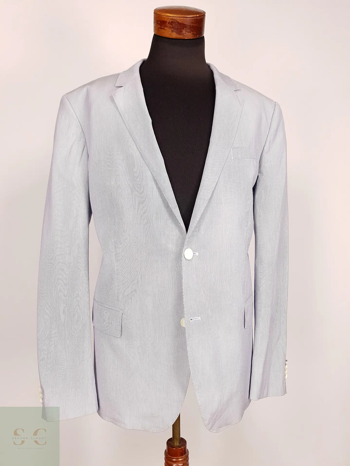 Blazer Hugo Boss Celeste Talla XL 5
