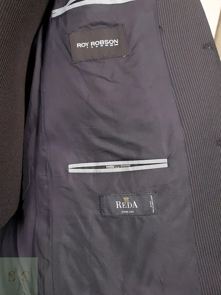 Blazer Roy Robson Plomo Super 110 Reda 100% Lana Virgen – Talla ML 8
