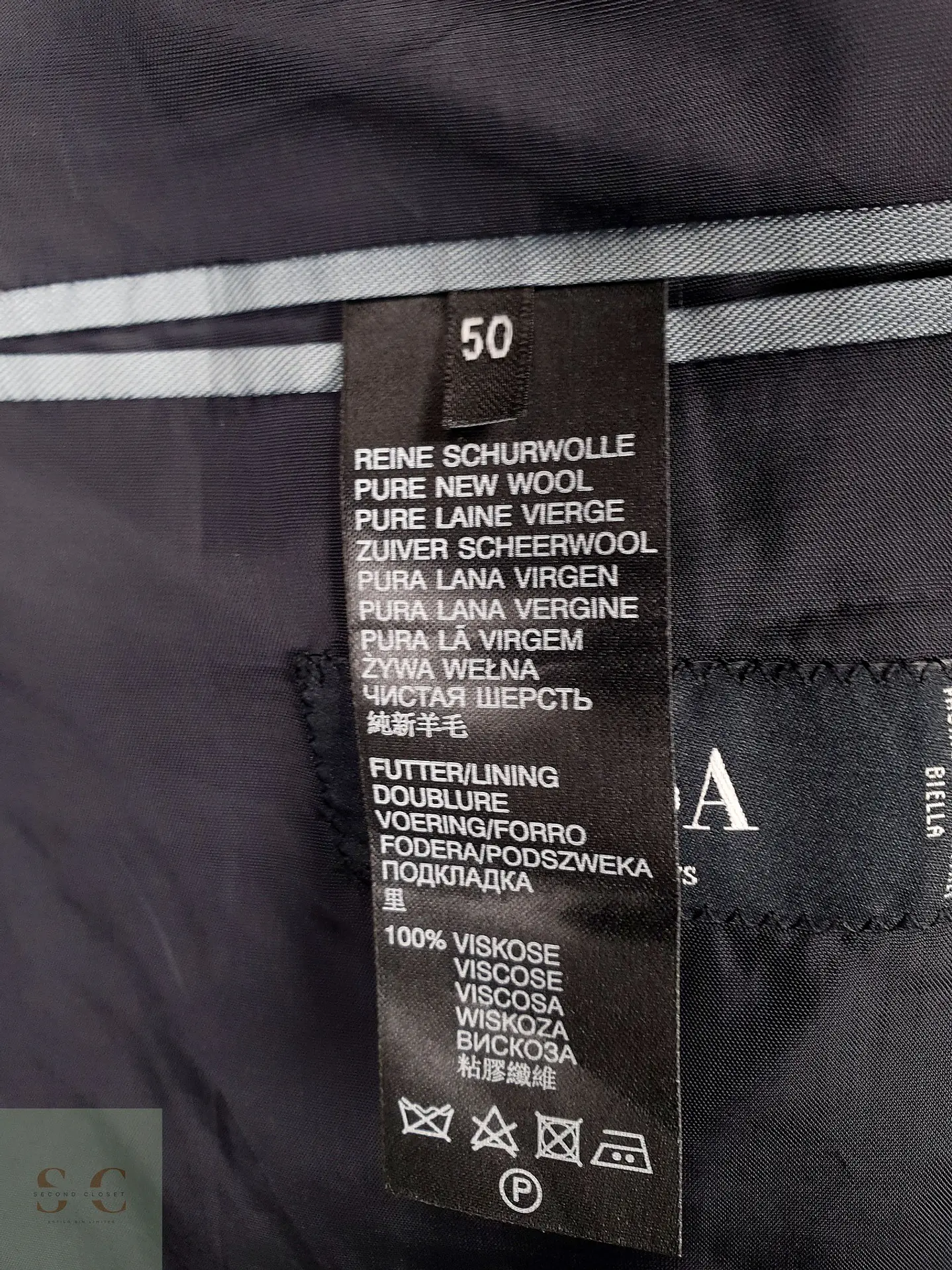 Blazer Roy Robson Plomo Super 110 Reda 100% Lana Virgen – Talla ML 12