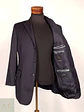 Blazer Roy Robson Azul Rayas Italiano 100% Lana Virgen Talla SM - Miniatura 9