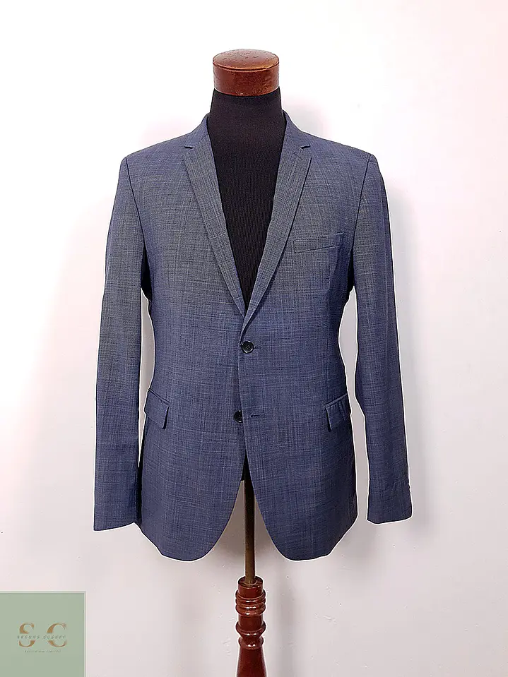 Blazer Strellson lana virgen azul TALLA M 2