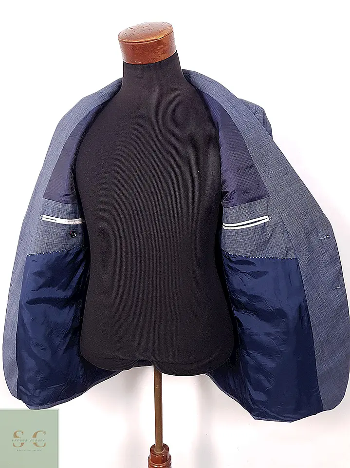 Blazer Strellson lana virgen azul TALLA M 6