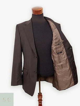 Blazer Hugo Boss Super 150 lana premium café TALLA ML