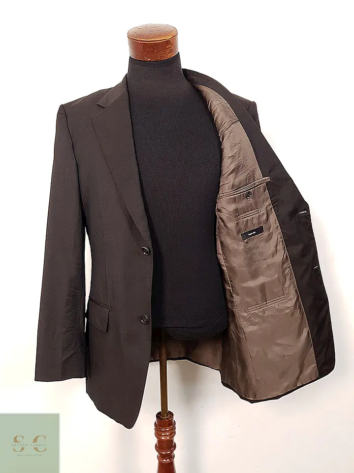 Blazer Hugo Boss Super 150 lana premium café TALLA ML 2