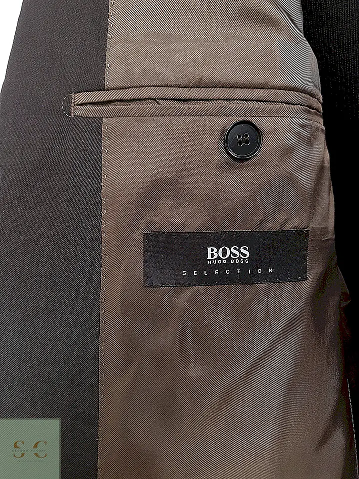Blazer Hugo Boss Super 150 lana premium café TALLA ML 6