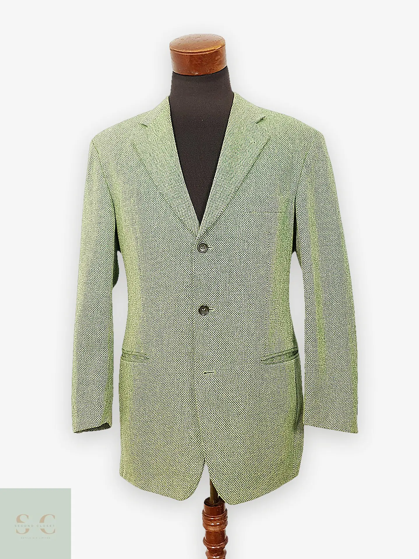 Blazer Hugo Boss Easy Iron Verde Jaspeado 100% Lana Virgen – Talla XL 1