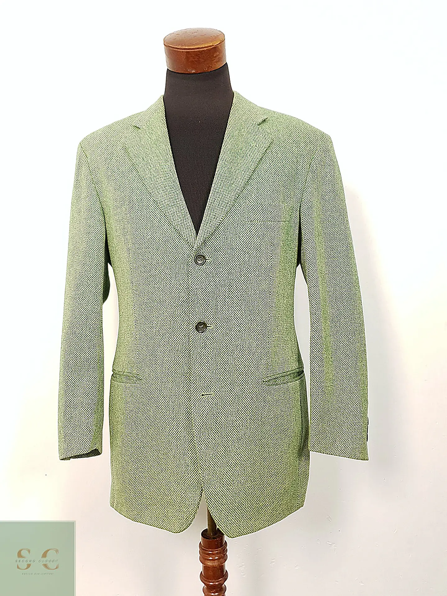 Blazer Hugo Boss Easy Iron Verde Jaspeado 100% Lana Virgen – Talla XL 2