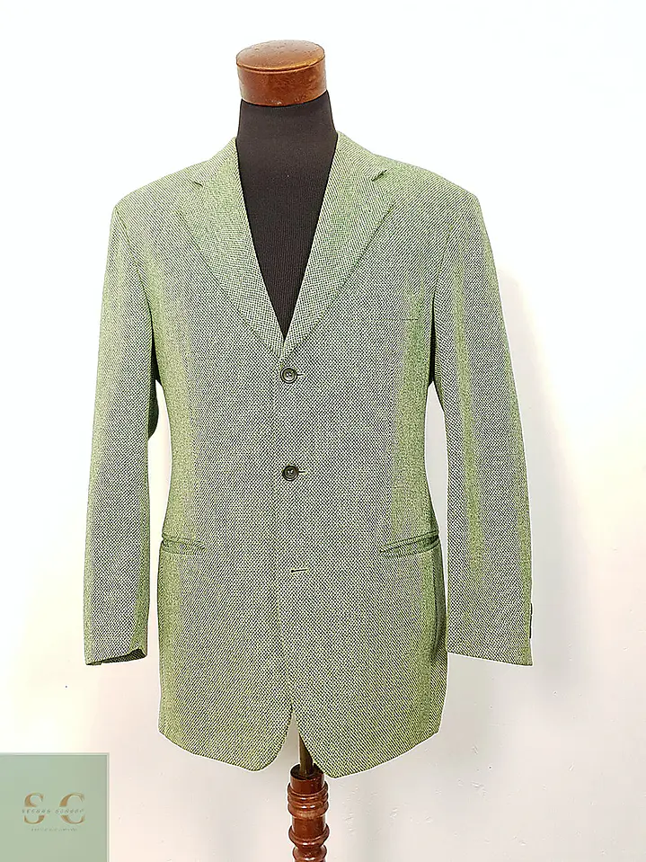Blazer Hugo Boss Easy Iron Verde Jaspeado 100% Lana Virgen – Talla XL 2