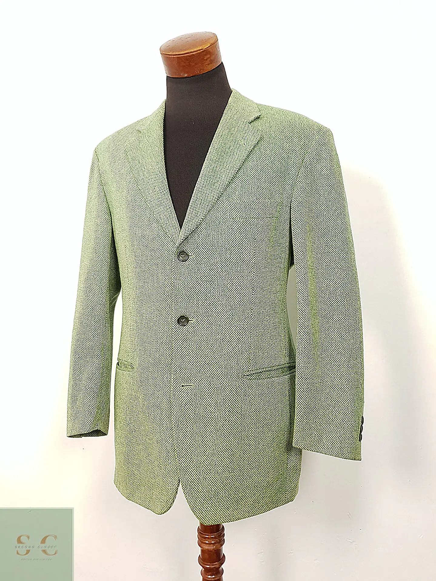 Blazer Hugo Boss Easy Iron Verde Jaspeado 100% Lana Virgen – Talla XL 3