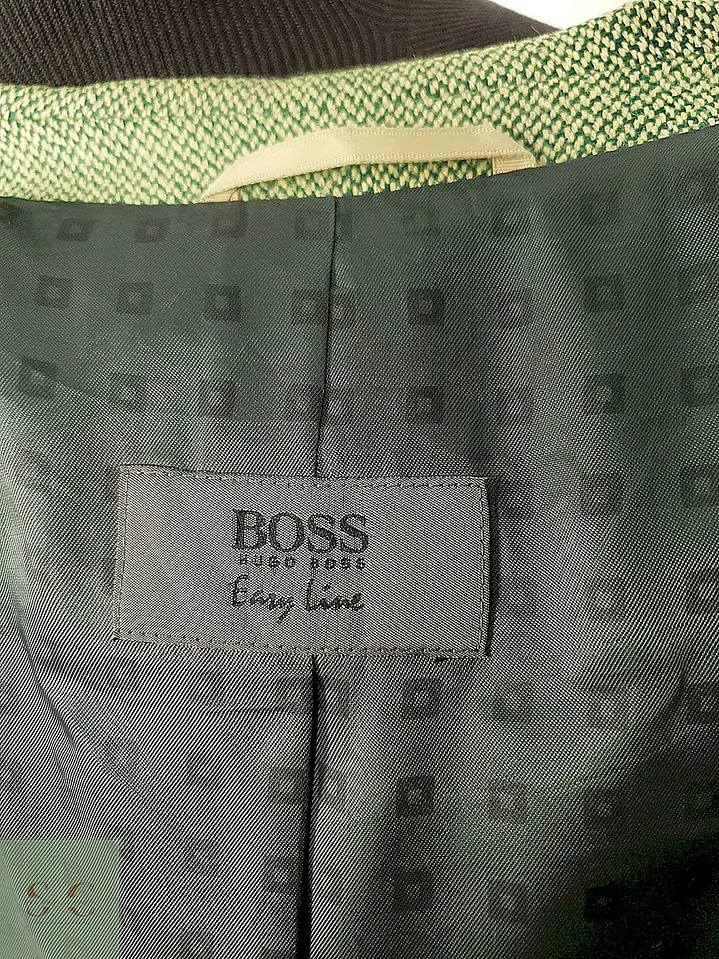 Blazer Hugo Boss Easy Iron Verde Jaspeado 100% Lana Virgen – Talla XL 4