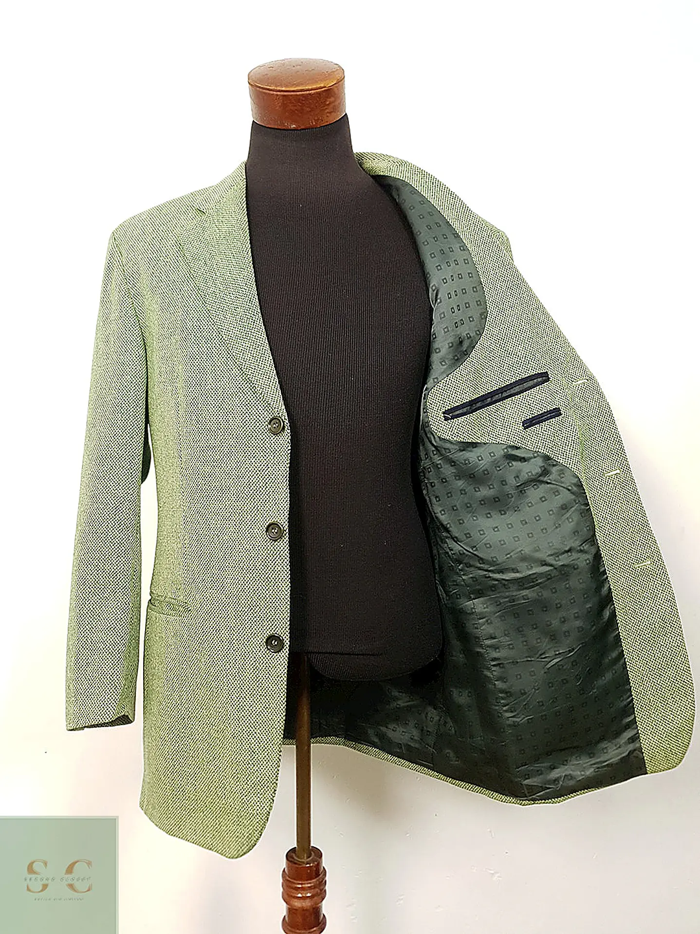 Blazer Hugo Boss Easy Iron Verde Jaspeado 100% Lana Virgen – Talla XL 5