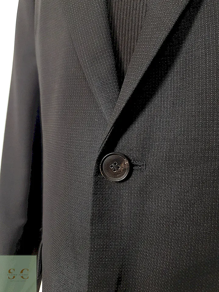 Blazer Hugo Boss negro lana virgen Pasini1 sastrería alemana TALLA M 7